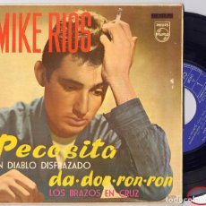 Discos de vinilo: MIKE RIOS MIGUEL RIOS LOS RELAMPAGOS PECOSITA [EP SPAIN 1963] [VG+] 🔊. Lote 306634238