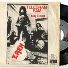 Discos de vinilo: T.REX TELEGRAM SAM GLAM [SG SPAIN 1972] [VG+]. Lote 306634728