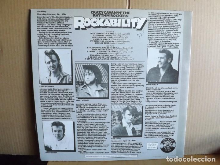 Discos de vinilo: CRAZY CAVAN &acute;N&acute;THE RHYTHM ROCKERS --- ROCKABILITY - Foto 2