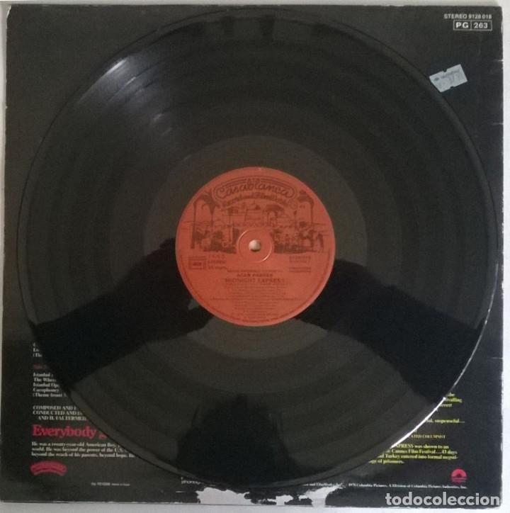 Discos de vinilo: Giorgio Moroder. Midnight Express (BSO). Cassablanca, France 1978 LP - Foto 3