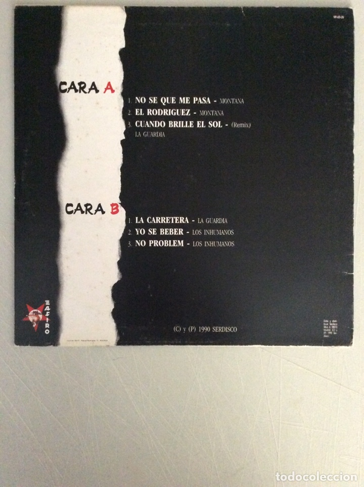 Discos de vinilo: La Guardia, Los Inhumanos, Montana. - Foto 2