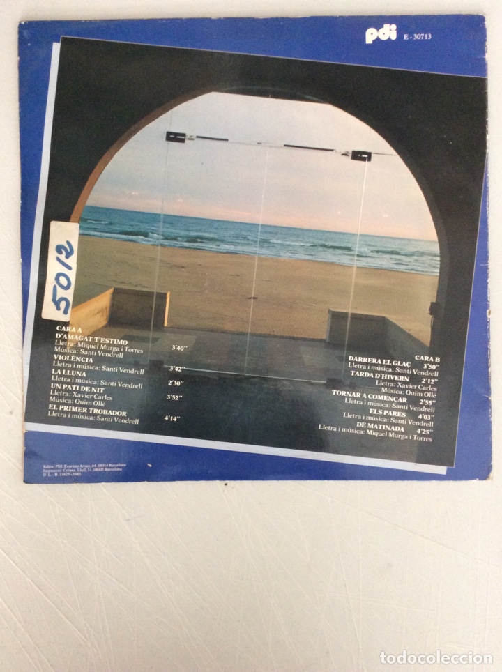 Discos de vinilo: Santi Vendrell. Darrera el gla&ccedil;. - Foto 2