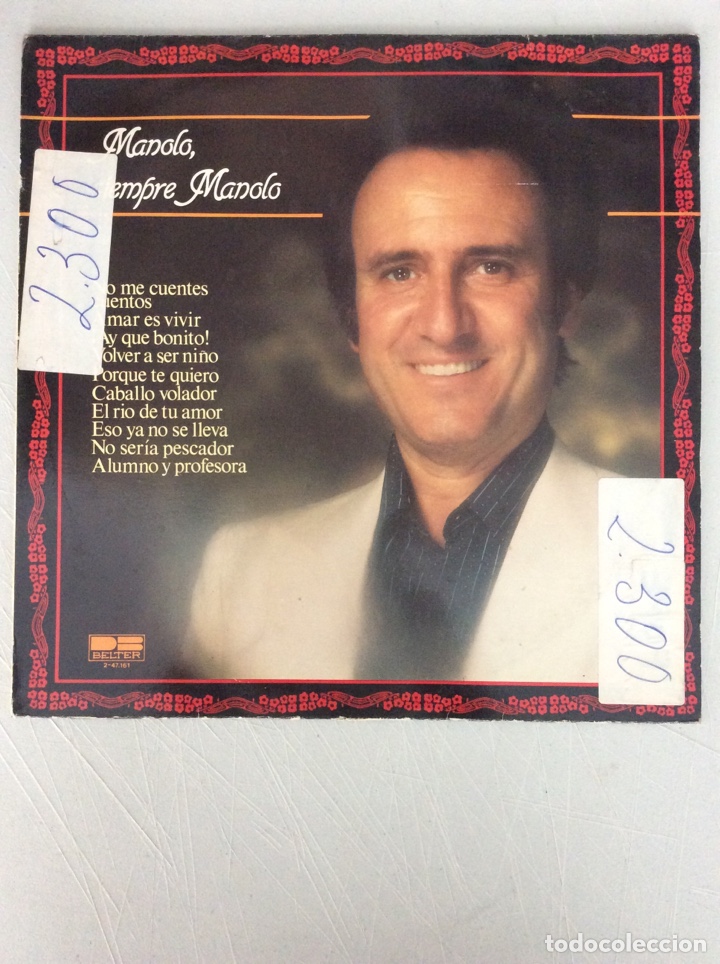 Discos de vinilo: Manolo Escobar. Siempre Manolo. - Foto 1