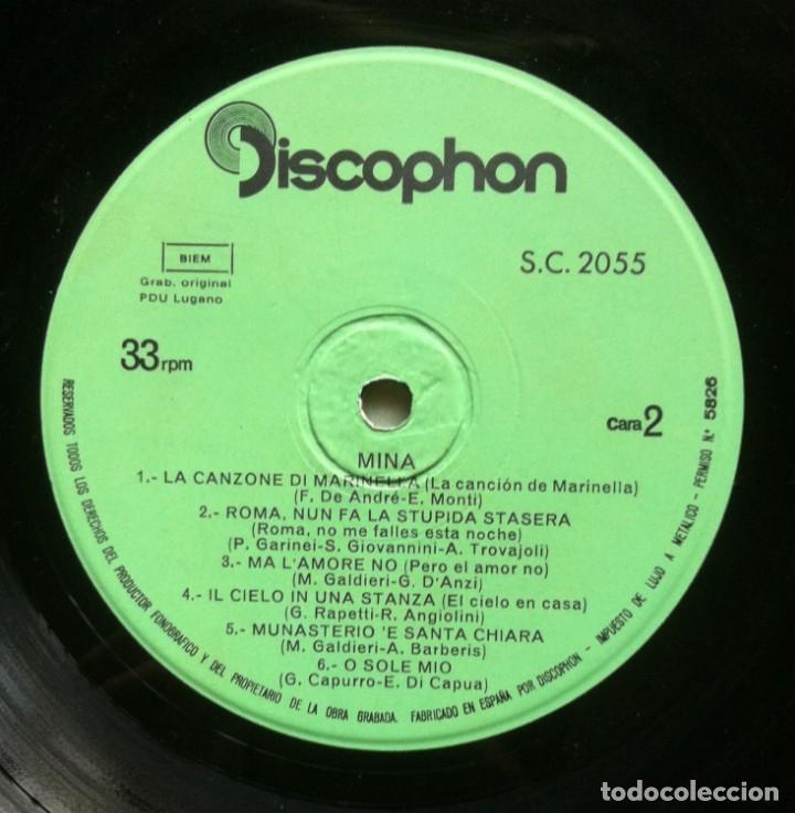 Discos de vinilo: MINA - I Discorsi - LP ESPA&Ntilde;OL 1969 - DISCOPHON - Foto 4