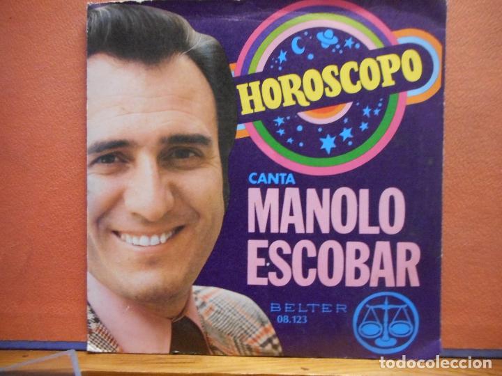 Discos de vinilo: SINGLE. MANOLO ESCOBAR. HOROSCOPO. - Foto 1