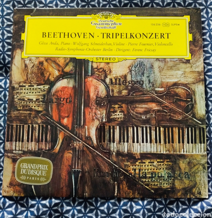 Discos de vinilo: Beethoven. TRIPLE CONCIERTO. Fricsay. DG (1Lp) - Foto 1