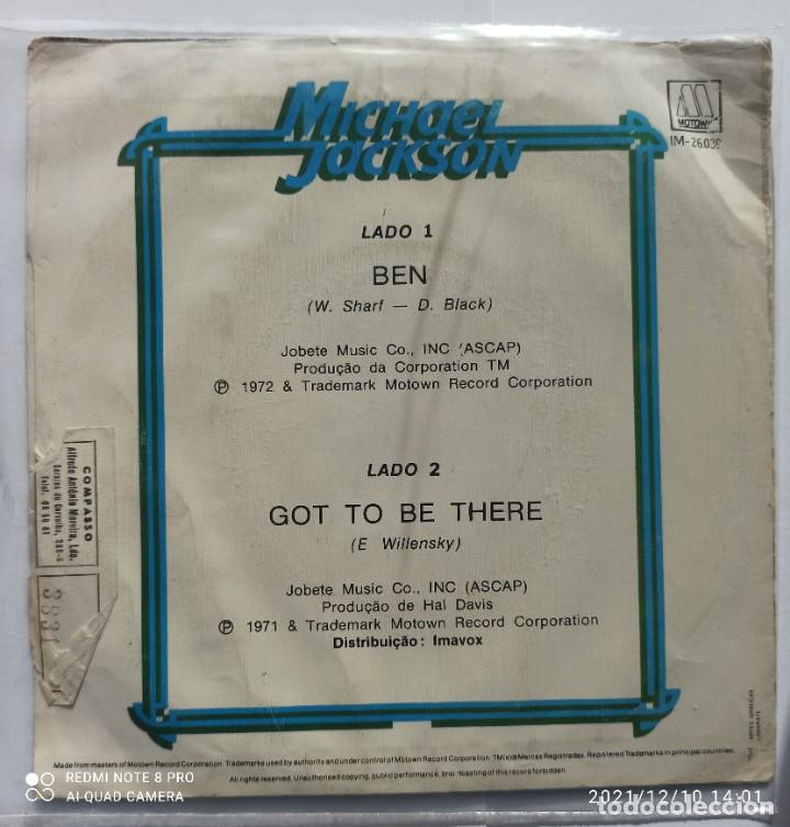 Discos de vinilo: MICHAEL JACKSON - BEN - Foto 2
