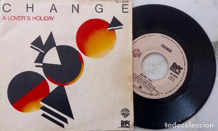 Discos de vinilo: CHANGE. A LOVERS HOLIDAY. SINGLE ESPA&Ntilde;A - Foto 1
