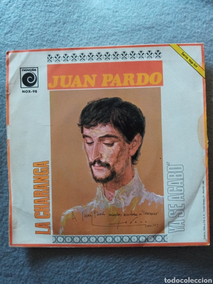 Discos de vinilo: Juan Pardo-la charanga..disco vinilo single - Foto 1