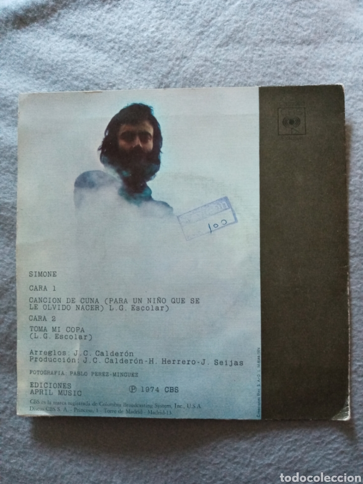 Discos de vinilo: Simone-cancion de cuna..disco vinilo single - Foto 2