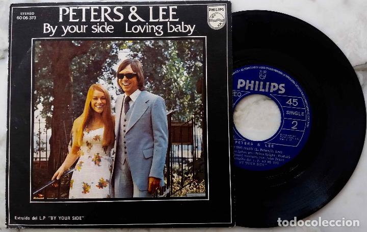Discos de vinilo: PETERS & LEE. BY YOUR SIDE. SINGLE ESPA&Ntilde;A 1973 - Foto 1
