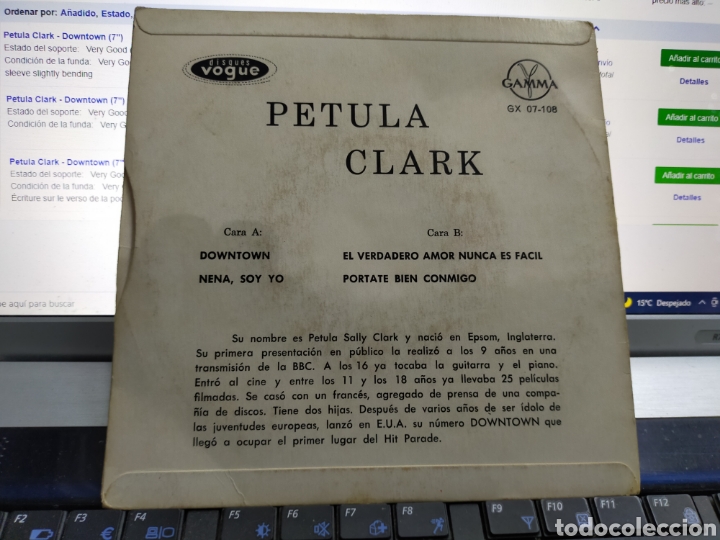 Discos de vinilo: Petula Clark ep downtown + 3 M&eacute;xico - Foto 2
