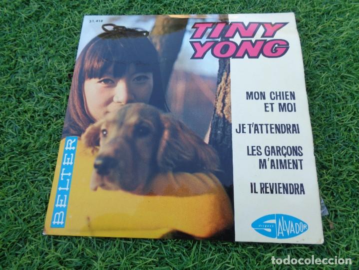 Dischi in vinile: TINY YONG 7&acute;EP JE T&acute;ATTENDRAI + 3 TEMAS (1964) EDICION ESPA&Ntilde;A *SUPER RARO* BUEN ESTADO-CANTA FRANCES