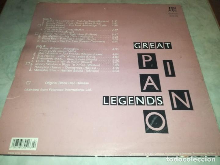 Discos de vinilo: GREAT PIANO LEGENDS - Foto 2