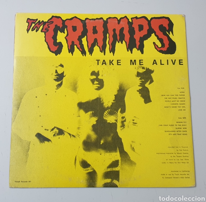 Discos de vinilo: LP - THE CRAMPS - Take Me Alive - Foto 7