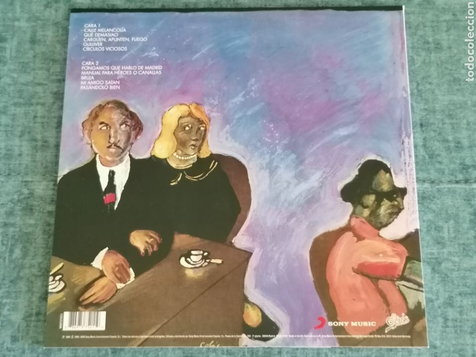 Discos de vinilo: Lp vinilo JOAQU&Iacute;N SABINA &rdquo;MALAS COMPA&Ntilde;&Iacute;AS&rdquo; - Foto 2