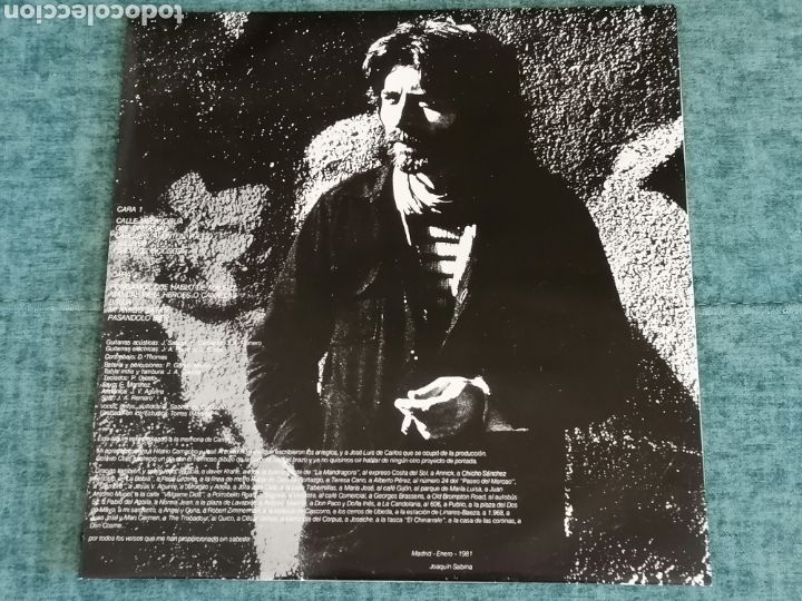 Discos de vinilo: Lp vinilo JOAQU&Iacute;N SABINA &rdquo;MALAS COMPA&Ntilde;&Iacute;AS&rdquo; - Foto 3