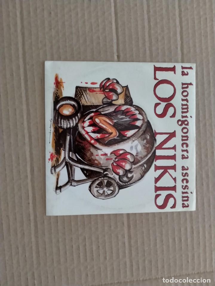 Discos de vinilo: vinilo single de los nikis-la hormigonera asesina - Foto 1