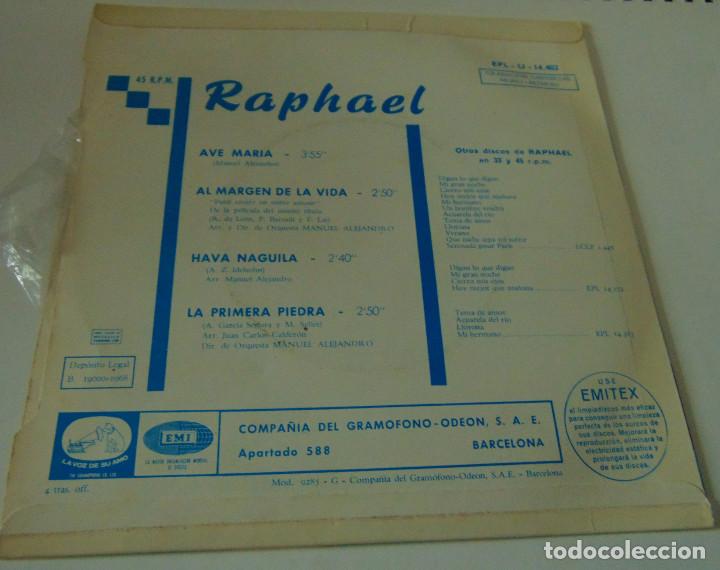 Discos de vinilo: RAPHAEL &ndash; Ave Maria +3 - EP 1968 - Foto 2