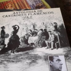 Discos de vinilo: ANTOLOGÍA DE CANTAORES FLAMENCOS ,VINILO A ESTRENAR. Lote 306957603