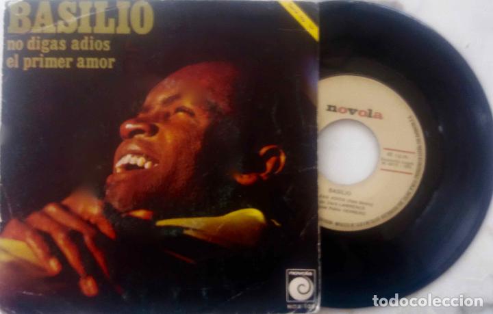 Discos de vinilo: BASILIO. NO DIGAS ADIOS. SINGLE ORIGINAL ESPA&Ntilde;A 1970 - Foto 1