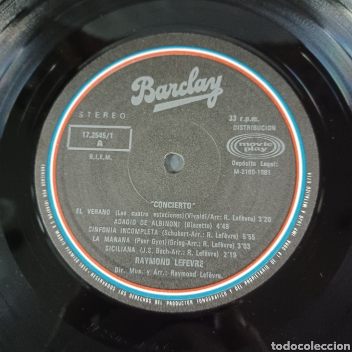 Discos de vinilo: RAYMOND LEFEVRE EN CONCIERTO - Foto 3