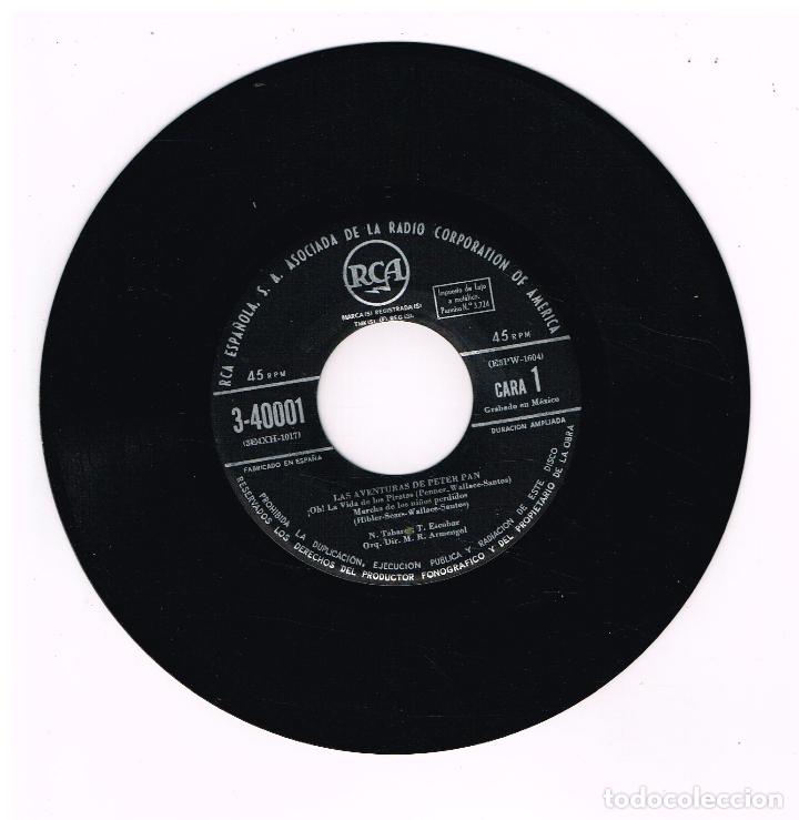 Discos de vinilo: LAS AVENTURAS DE PETER PAN - SINGLE - SOLO VINILO - Foto 1