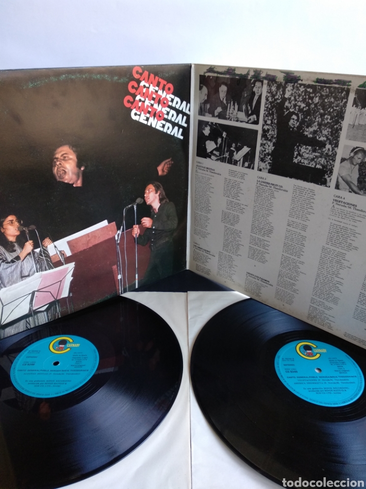 Discos de vinilo: *MIKIS THEODORAKIS, PABLO NERUDA, CARNABY, 1976. A1 - Foto 2