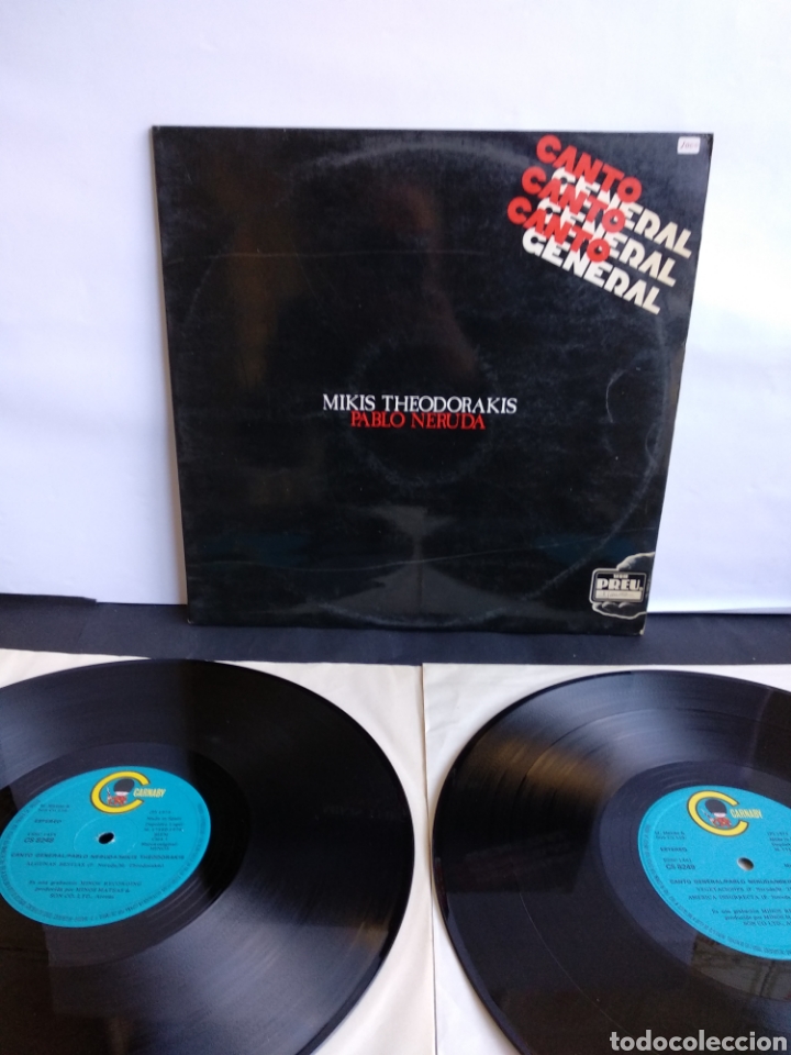 Discos de vinilo: *MIKIS THEODORAKIS, PABLO NERUDA, CARNABY, 1976. A1 - Foto 1