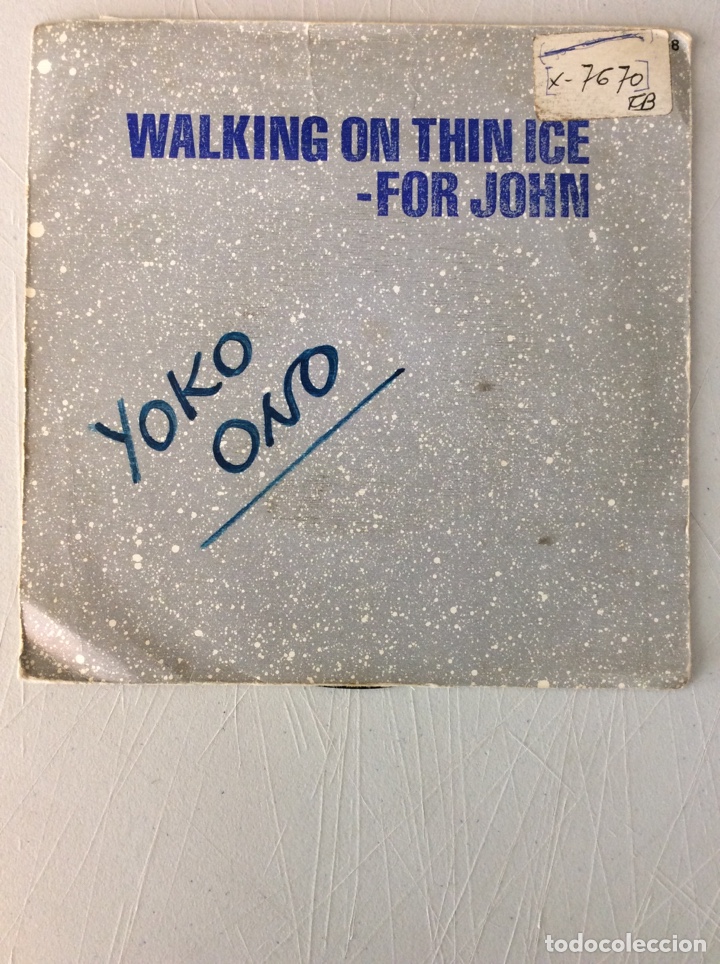 Discos de vinilo: Yoko Ono. Walking on thin ice - for John. - Foto 1