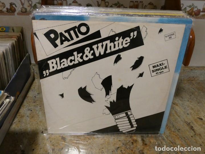 Discos de vinil: CAJJ160 MAXISINGLE PATTO A BLACK AND WHITE NIGHT 1984 BUEN ESTADO GENERAL