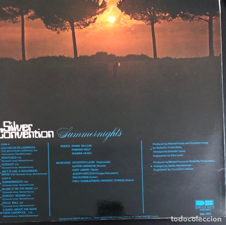 Discos de vinilo: SILVER CONVENTION LP SUMMERNIGHTS - Foto 2