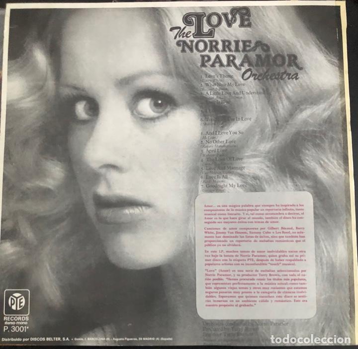 Discos de vinilo: NORRIE PARAMOR ORCHESTRA, LP &rdquo;AMOR&rdquo; - Foto 2