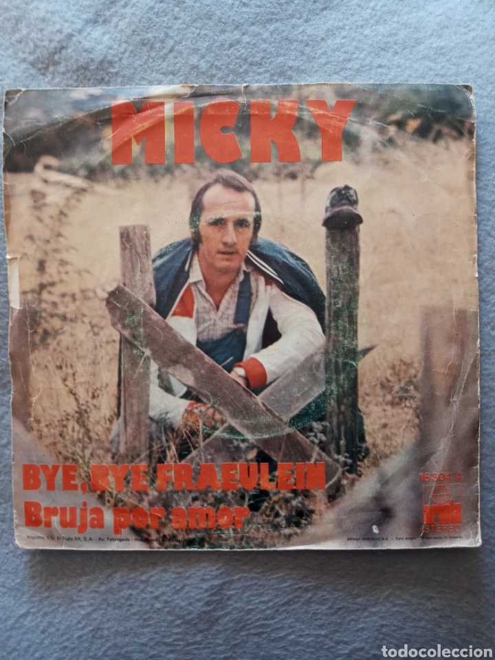 Discos de vinilo: Micky-bye bye fraeulein..disco vinilo single - Foto 2