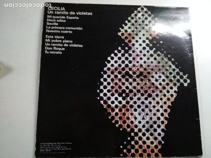 Discos de vinilo: CECILIA UN RAMITO DE VIOLETAS, cbs - Foto 3