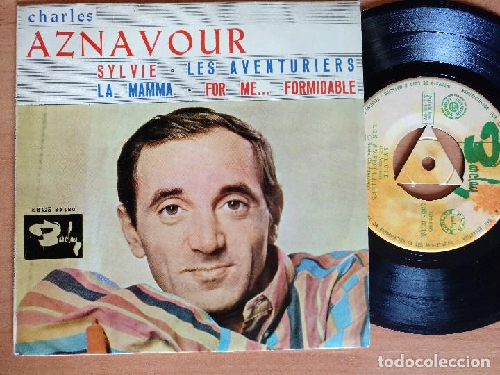 Discos de vinilo: CHARLES AZNAVOUR SYLVIE EP - Foto 1