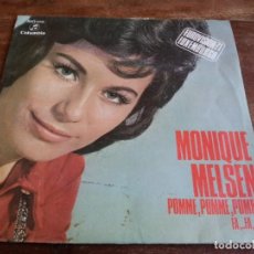 Discos de vinilo: MONIQUE MELSEN - POMME,POMME,POMME - SINGLE ORIGINAL COLUMBIA EUROVISION 1971 BUEN ESTADO. Lote 307359043