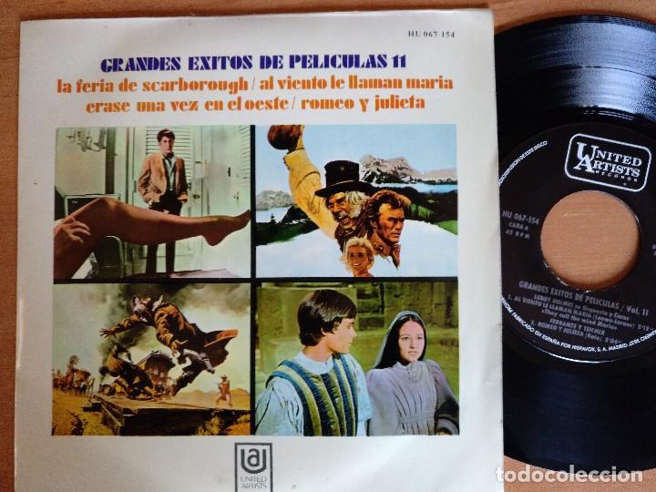 Discos de vinilo: GRANDES EXITOS DE PELICULAS 11 EP - Foto 1