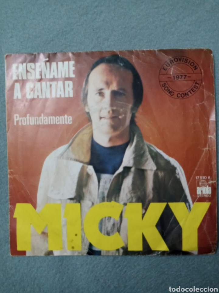 Discos de vinilo: Micky-ense&ntilde;ame a cantar..disco vinilo single - Foto 1