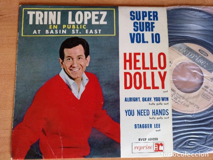 Discos de vinilo: TRINI LOPEZ HELLO DOLLY EP ED. FRANCESA - Foto 1