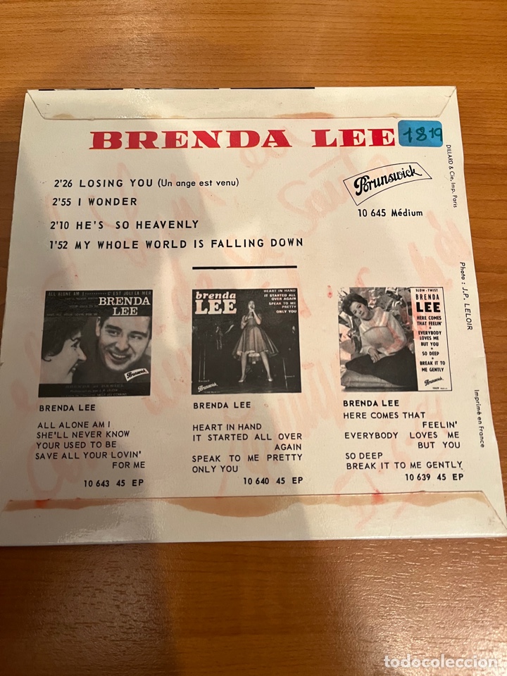 Discos de vinilo: Brenda Lee - Losing You - Foto 2