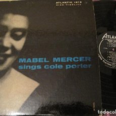 Discos de vinilo: LP MABEL MERCER SINGS COLE PORTER ATLANTIC 1213 USA 1955 JAZZ