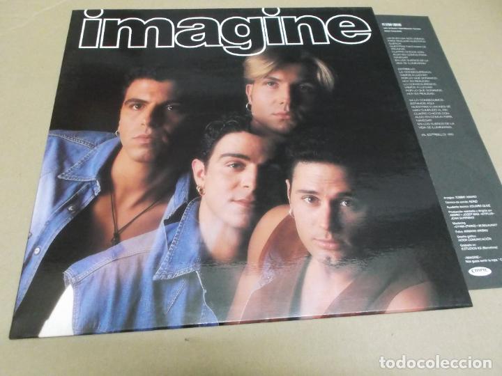 Discos de vinilo: IMAGINE (LP) IDEM A&Ntilde;O &ndash; 1994 &ndash; HOJA CON LETRAS - Foto 1