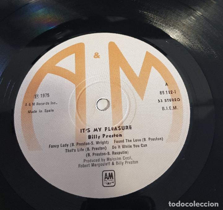 Discos de vinilo: BILLY PRESTON. ITS MY PLEASURE - Foto 2
