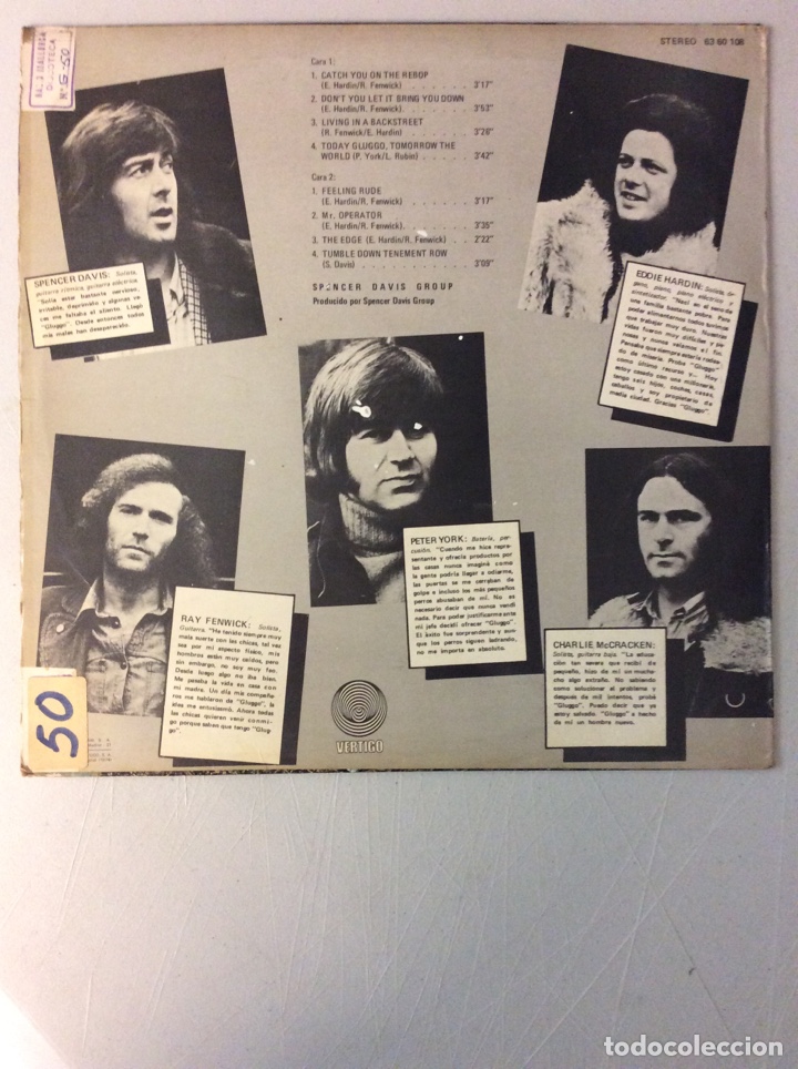 Discos de vinilo: Spencer Davis Group. Gluggo* - Foto 2