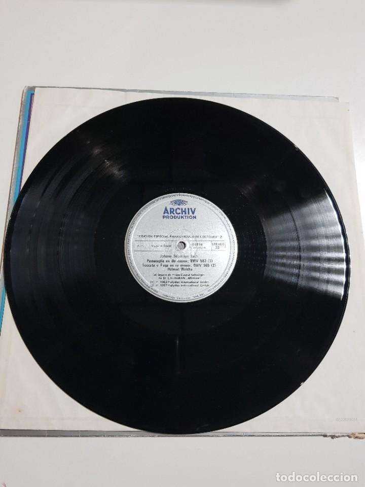 Discos de vinilo: DISCO DE VINILO. J.S. BACH. HELMUT WALCHA. - Foto 3