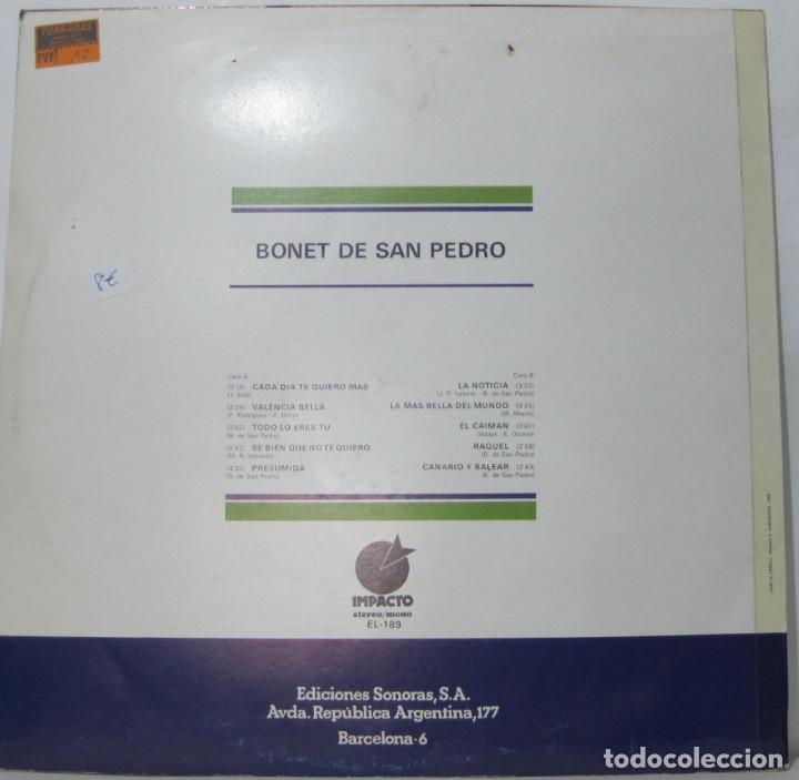 Discos de vinilo: BONET DE SANPEDRO - LP - Foto 2