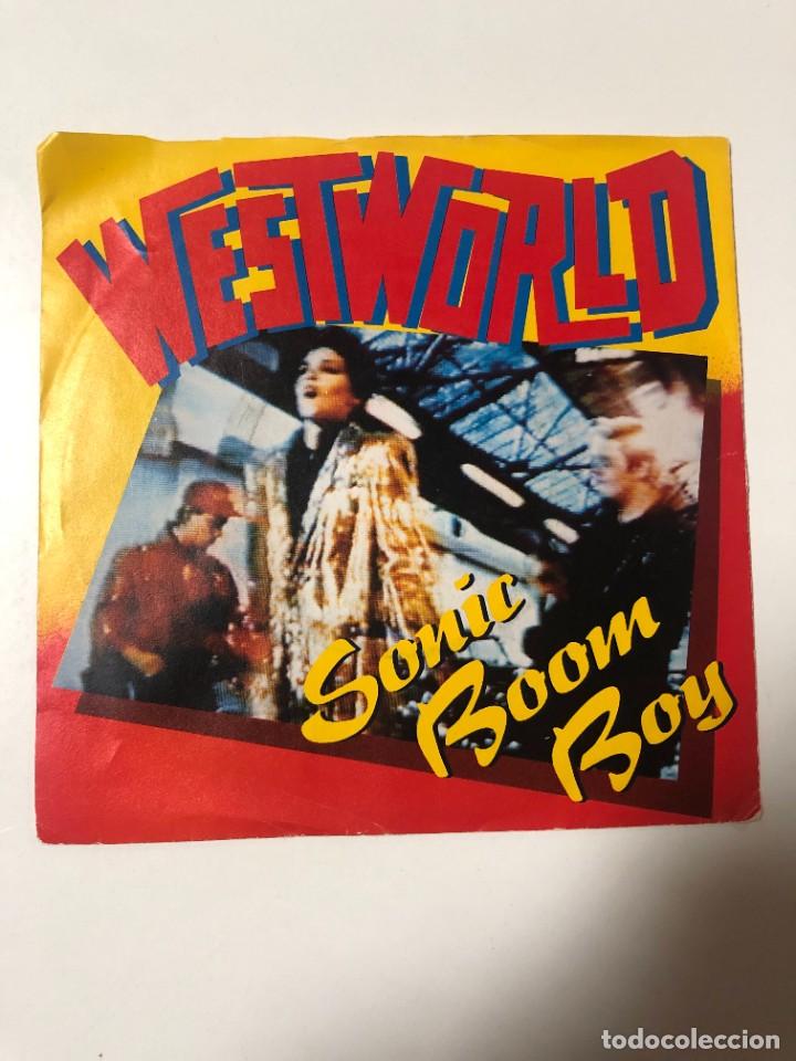 Discos de vinilo: DISCO DE VINILO 7&rdquo;. WESTWORLD. SONIC BOOM BOY. RCA ARIOLA. 1987