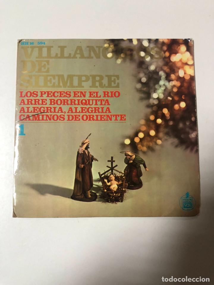 Discos de vinilo: DISCO DE VINILO 7&rdquo;. VILLANCICOS DE SIEMPRE. HISPAVOX. 1966 - Foto 1