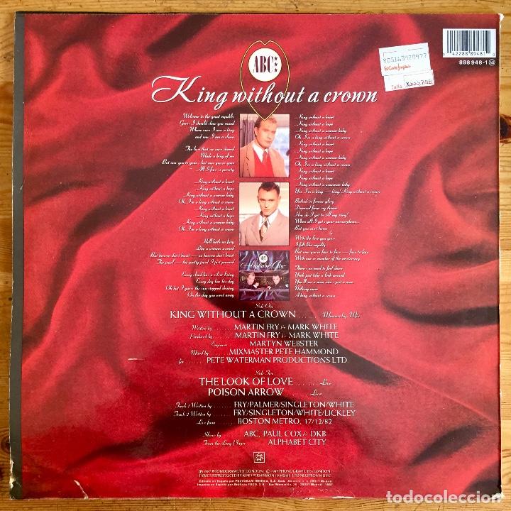 Discos de vinilo: ABC : KING WITHOUT A CROWN [MERCURY - ESP 1987] 12&rdquo; - Foto 2